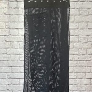 Black Recycled Fish Net Mesh Long Roxanne: LG