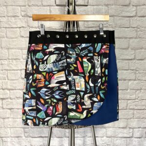 Short Summer Reversible Skirt MED: Holly